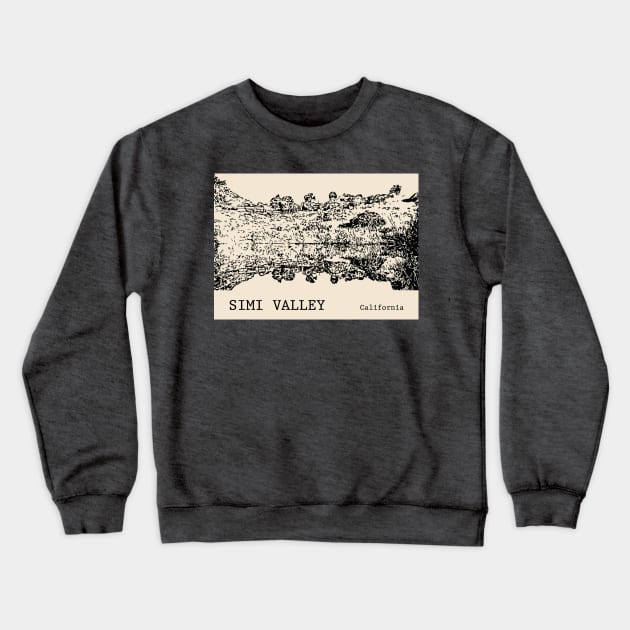 Simi Valley California Crewneck Sweatshirt by Lakeric